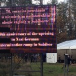 Tablica- powstanie w Sobiborze- rocznica 2013