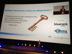 Slajd z Google Analytics Summit